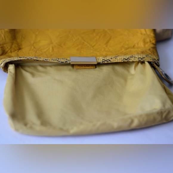 Jimmy choo yellow leather snakeskin clutch - Picture 10 of 16